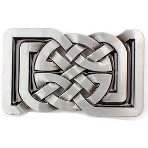 🆕Men's Silver Vintage Celtic Knot Cowboy American Motorcyclist Belt Buckle